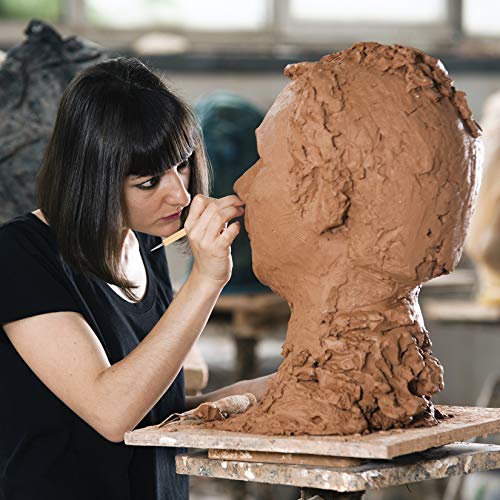 13 Pcs Ceramic Clay Tools Set, Wooden Metal Pottery Clay Sculpting Tools, Clay Wax Pottery Sculpture Carving Sculpting Modeling Tools Kits for Adults Beginners Shaping Modeling Smoothing