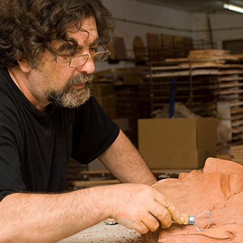 13 Pcs Ceramic Clay Tools Set, Wooden Metal Pottery Clay Sculpting Tools, Clay Wax Pottery Sculpture Carving Sculpting Modeling Tools Kits for Adults Beginners Shaping Modeling Smoothing