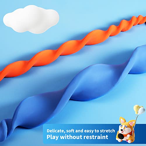 ESAND Air Dry Clay - 36 Colors Modeling Clay Best Gift for Kids, Ultra Light Magic Modeling Clay with Modeling Tools and Project, No-Sticky and Non-Toxic