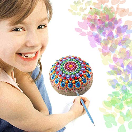 10 Pcs Silicone Clay Sculpting Tool, VieVogue 5 X 2 Way Modeling Dotting Tool & Size Color Shapers, Pottery Sculpture Carving Tools for Ploymer Cray DIY Handicraft Nail Art