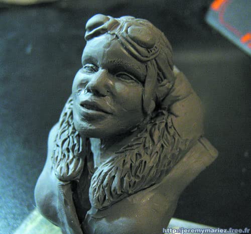 Plastiline 7150T - Plastiline Plate - Modeling Dough, High Precision - Modeling, Sculpting, Molding - Hardness 2 (soft) - 750g - Ivory shade. Made in France