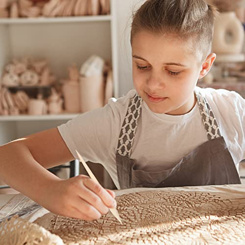 TIANNAIT 13 Pieces of Clay Tools, Plus 4 Pieces of Pressing Tools, Clay Modeling Tools, Pottery Carving Tools Set, Suitable for Pottery Ceramic Sculpture, Carving