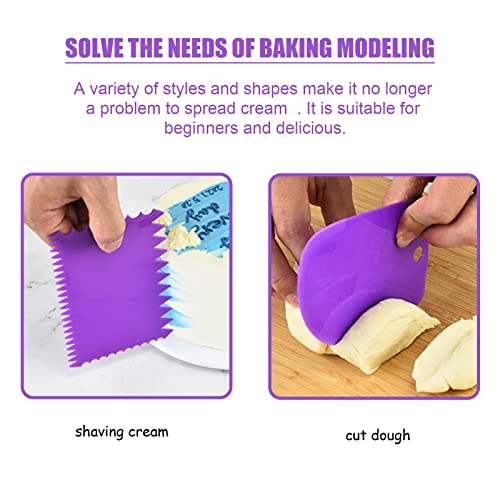 6Pcs Plastic Clay Scrapers for Sculpting and Embossing, Plastic Sculpture Scraper,Pottery Clay Scraper Ceramic Serrated Tools, Diverse Shapes, User-Friendly Design