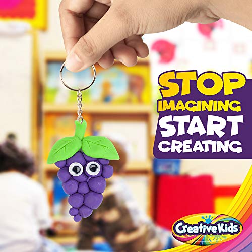 Creative Kids Air Dry Clay Modeling Crafts Kit For Children - Super Light Nontoxic - 30 Vibrant Colors & 3 Clay Tools - STEM Educational DIY Molding Set - Easy Instructions – Gift For Boys & Girls 3 +