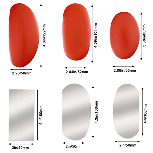 3 Sizes Rubber Pottery Clay Ribs + 3 Pcs Sculpture Pottery Molding Scraper Cutter + 1 Clay Ceramic Needle + 1 Feather Wire Texture Detail Tools Crafts for Sculpting Texturing Artists Modeling Potter