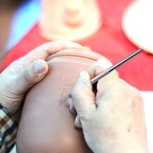 3 Sizes Rubber Pottery Clay Ribs + 3 Pcs Sculpture Pottery Molding Scraper Cutter + 1 Clay Ceramic Needle + 1 Feather Wire Texture Detail Tools Crafts for Sculpting Texturing Artists Modeling Potter