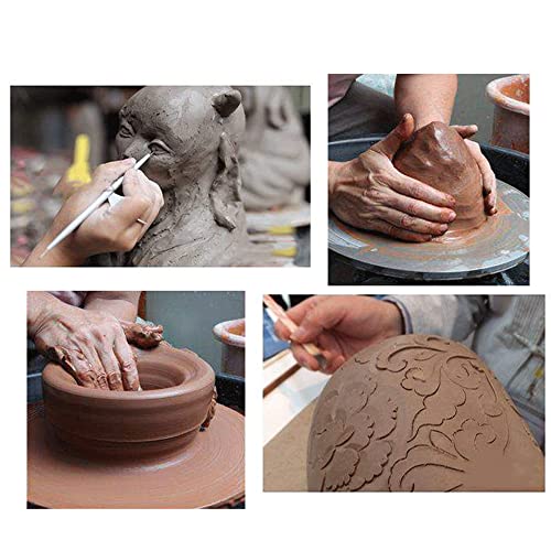 BDHI 11pcs Clay Sculpting Tools Polymer Clay Tools for Adults Wooden Pottery Carving Tool Pottery Sculpting Tools for Shapers and Modeling Embossing Art DIY Pottery Tools for Adults(Y39-11)
