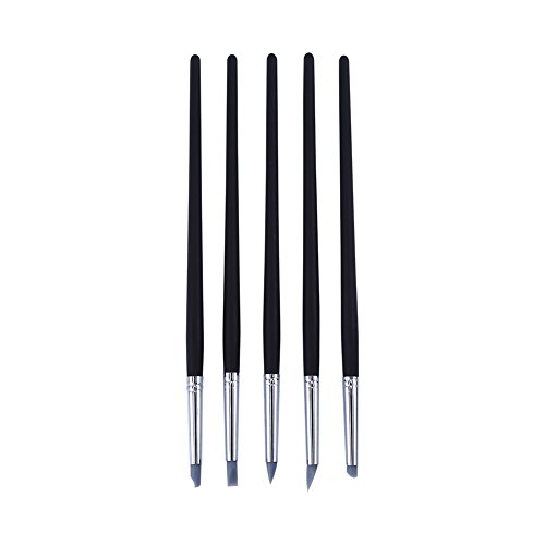 5Pcs Silicone Clay Shapers Clay Sculpting Tools Silicone Carving Modelling Tool Pottery Making Tool Pen