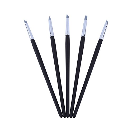 5Pcs Silicone Clay Shapers Clay Sculpting Tools Silicone Carving Modelling Tool Pottery Making Tool Pen