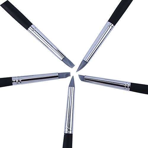 5Pcs Silicone Clay Shapers Clay Sculpting Tools Silicone Carving Modelling Tool Pottery Making Tool Pen