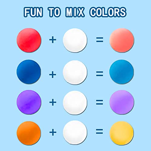 iFergoo Air Dry Clay, Ultra Light Modeling Clay, Magic Clay DIY Creative Modeling Dough, Kids Gifts for Girls Boys (White Clay)