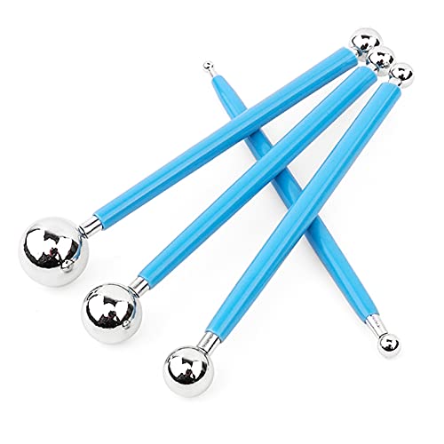 DY.2ten Clay Sculpting Tool Set, 9Pcs of 18 Kinds Double-end Art Dotting Tool Modeling Ball Tools Silicone Carving Pen Brushs Professional Nail Pen for Pottery Ceramic Shaping Painting DIY