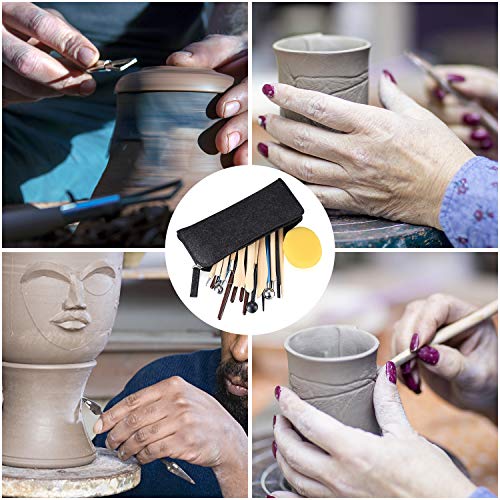 25 Pcs Clay Sculpting Tools, Polymer Clay Set, Ball Stylus Dotting Tools, Modeling Clay Tools Set, Ceramic Tools, Pottery Carving Tools with a Storage Bag, for Engraving, Embossing, Shaping,DIY