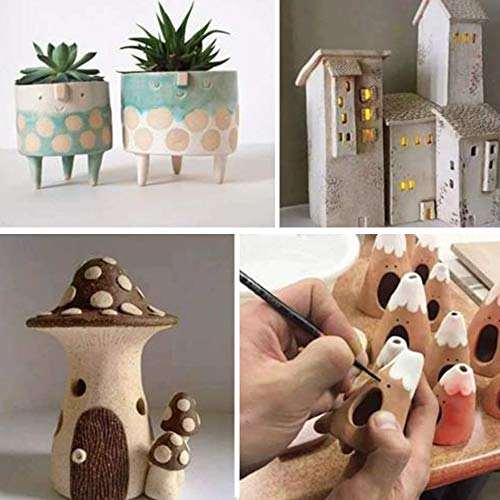 AOTISBAO 6 Pcs Clay Sculpting Modelling Tools Wax Carvers Tools Double-Ended Stainless Steel Wax Clay Sculpting Carving DIY Tools for Professional Art Crafts Clay Pottery Sculpture