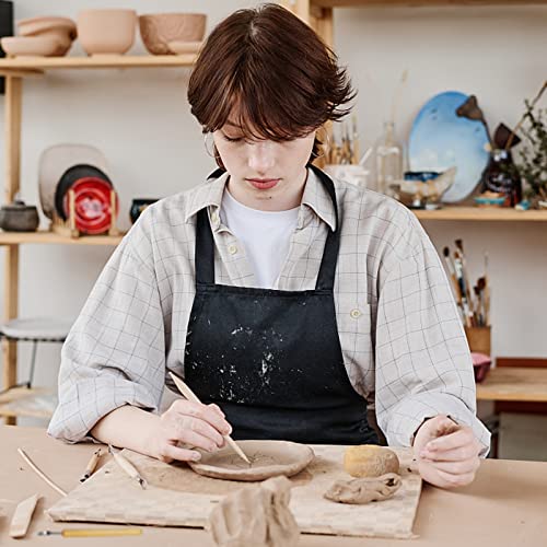 Clay Sculpting Tools,YZNlife Set of 30 Pottery Tools Clay Modelling Tools Kit Wood Clay Carving Tools Set with Storage Bag,Apron and Sleeves