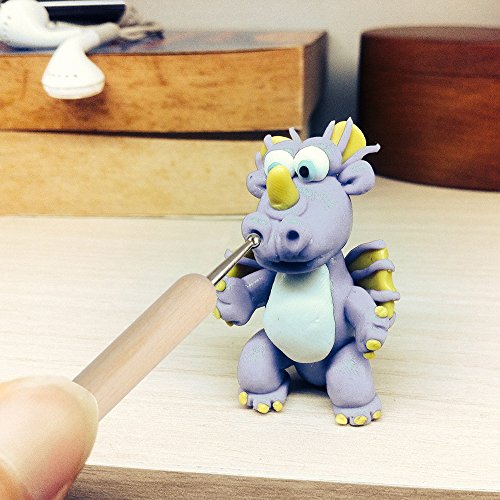 Aipaide Clay Sculpting Art Tools Kit 24 PCS Pottery Clay Sculpting Tools With a Storage Bag Ball Stylus Dotting Tools Ceramic Clay Tools Set For Engraving Embossing Shaping Ceramics Doll Carving