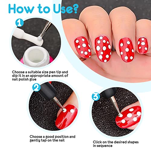 5 Clay Sculpting Tools, Pottery Kit Modelling Polymer Clay Dotting Tools Silicone Soft Rubber Tip Modelling Pen Paint Brush for Ceramic Pottery Sculpture Fondant Shaping Painting Nail Beauty (Black)