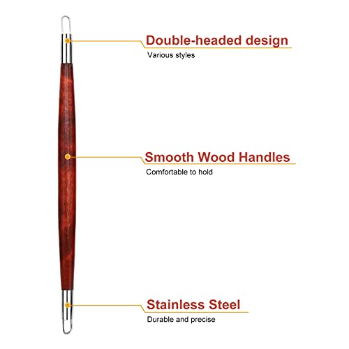 30pcs Ceramic Tools Clay Sculpting Set, Polymer Clay Tools Clay Sculpting Tools,Pottery Carving Tool for Engraving Modeling Embossing Shaping Art DIY