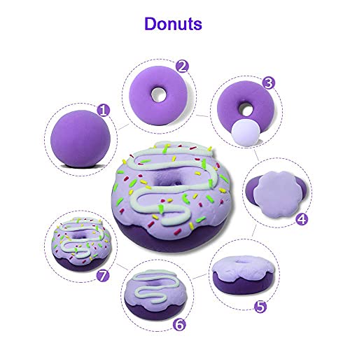 YILAIDA Air Dry Clay, 50 Colors Modeling Clay Ultra Light Non-Toxic Magic Air Drying Clay with Modeling Tools, Accessories and Booklet Art Craft Gift to Kids and Beginner