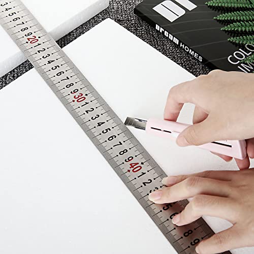 AHUNTTER 8 Pack Craft Styrofoam Blocks 30 x 30 x 2cm Rectangle Polystyrene Foam Bricks Smooth Foam Block for Sculpture Modeling DIY Arts Crafting Kids Class Floral Arrangement – White