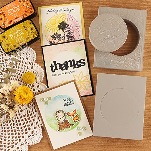 OTCRAFT 4 Pcs Star, Circle Stamping Foam Grey Moldable Foam Stamps Plastic Dry Foam Stamp Pad Cut and Dry Foam Stamping Foam Block for for Sculpture, Modeling, DIY Arts and Handicrafts Projects