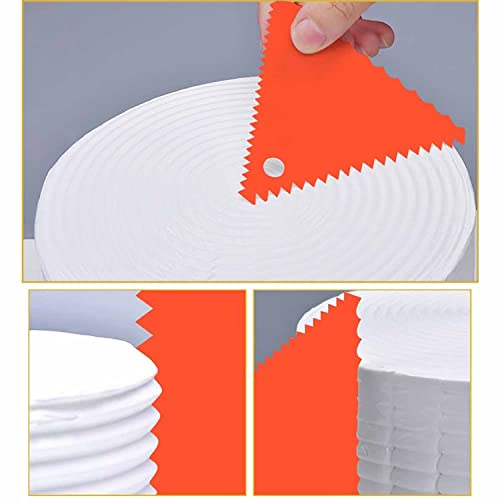 6 Pcs Plastic Clay Scrapers, Plastic Sculpture Scraper Pottery Clay Scraper Ceramic Serrated Tools for Pottery Ceramics Sculpture Carving Scraper