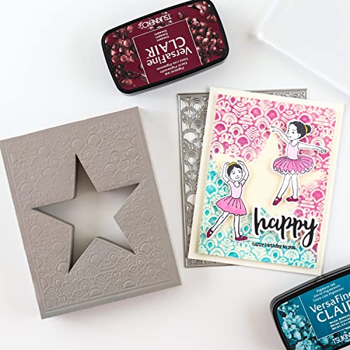 OTCRAFT 4 Pcs Star, Circle Stamping Foam Grey Moldable Foam Stamps Plastic Dry Foam Stamp Pad Cut and Dry Foam Stamping Foam Block for for Sculpture, Modeling, DIY Arts and Handicrafts Projects