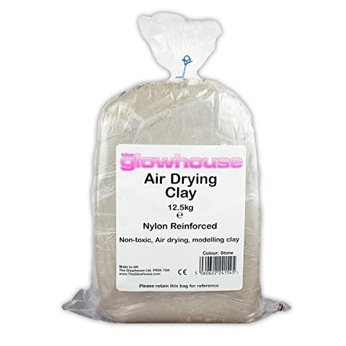 Air Drying Modelling Clay Nylon Reinforced 12.5kg (Stone)