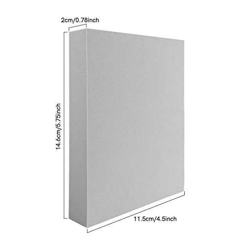 6 Pcs Large Stamping Foam Grey Moldable Foam Stamps Plastic Dry Foam Stamp Pad Cut and Dry Foam Stamping Foam Block for for Sculpture, Modeling, DIY Arts and Handicrafts Projects