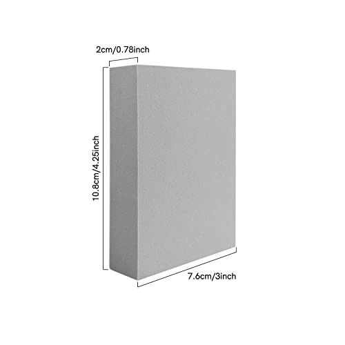 6 Pcs Large Stamping Foam Grey Moldable Foam Stamps Plastic Dry Foam Stamp Pad Cut and Dry Foam Stamping Foam Block for for Sculpture, Modeling, DIY Arts and Handicrafts Projects