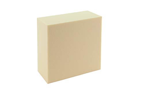 Sculpture Block Polyurethane Foam Carving Block, Hard, White, 6 x 6 x 3 inches