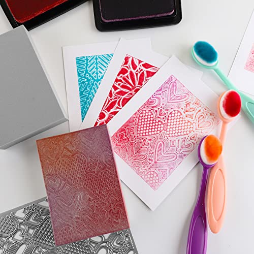 6 Pcs Large Stamping Foam Grey Moldable Foam Stamps Plastic Dry Foam Stamp Pad Cut and Dry Foam Stamping Foam Block for for Sculpture, Modeling, DIY Arts and Handicrafts Projects