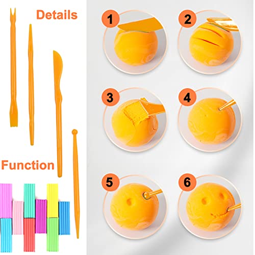 22 Pcs Plastic Clay Tools, Double-Ended Pottery Clay Sculpting Tools Polymer Clay Tools Pottery Clay Modelling Tools Crafts Clay Modeling Tool for Pottery Sculpture Ceramics Artwork Crafts