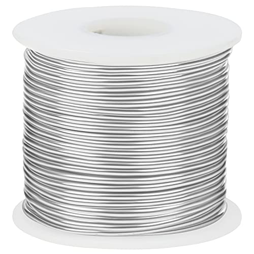 Belle Vous Silver Aluminium Craft Wire (30m) - 2mm Flexible & Bendy Metal Craft Rolls - For DIY Sculptures, Skeleton Modelling, Jewellery, Beading, Wreath Making & Bonsai Trees