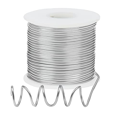 Belle Vous Silver Aluminium Craft Wire (30m) - 2mm Flexible & Bendy Metal Craft Rolls - For DIY Sculptures, Skeleton Modelling, Jewellery, Beading, Wreath Making & Bonsai Trees