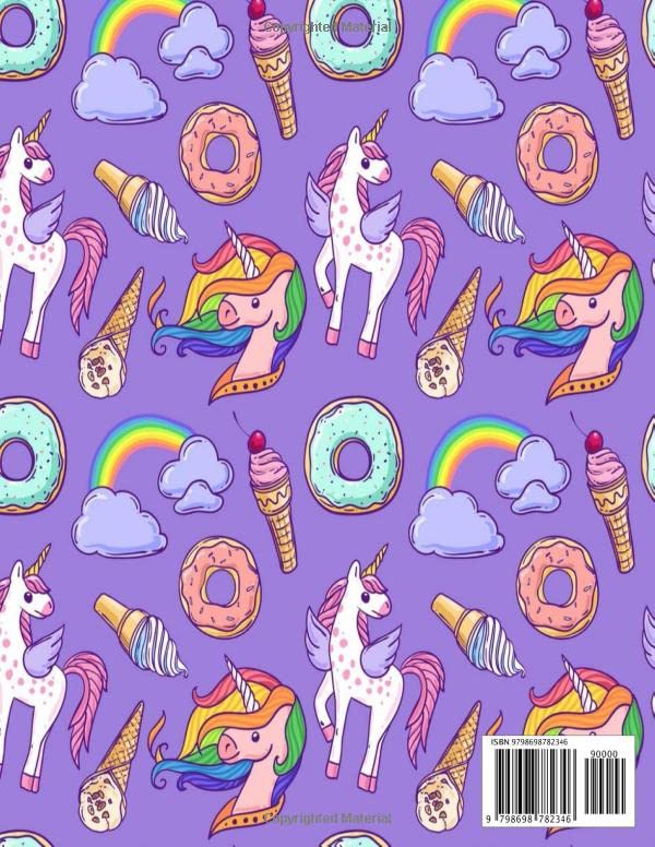 Sticker Book Collecting Album: Large Blank Sticker Keeper Book for Kids & Empty Sticker Journal Notebook & Storage Book for Children with Unicorn Cover - Funny Gift for Girls