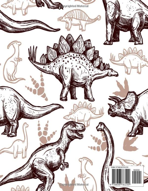 Sticker Book Collecting Album: Large Blank Sticker Keeper Book for Kids & Empty Sticker Journal Notebook & Storage Book for Children with Dinosaurs Cover - Funny Gift for Boys