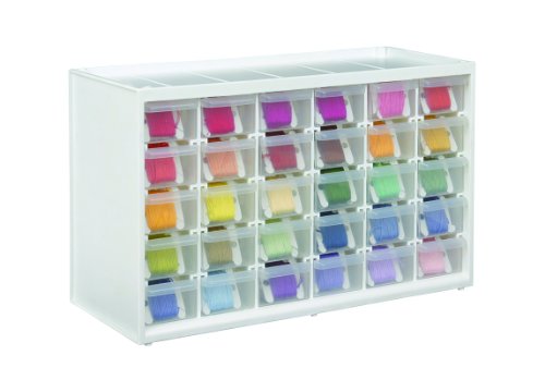 Art Bin 6830PC Store-in-Drawer Cabinet 14x 6-inch, Translucent