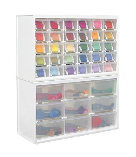 Art Bin 6830PC Store-in-Drawer Cabinet 14x 6-inch, Translucent