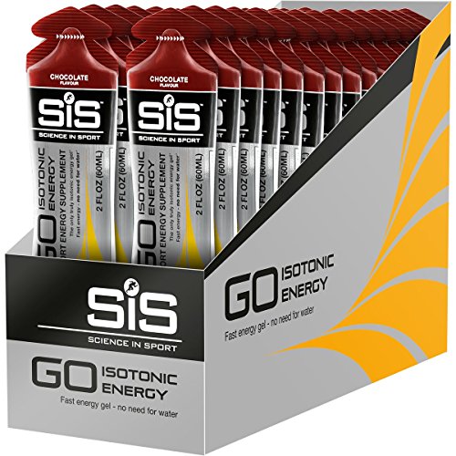 Science in Sport Energy Gel Pack, SIS Isotonic Energy Gel, 22g Fast Acting Carbs, Performance & Endurance Gels, Chocolate Flavor - 2 Oz. (30 Pack)