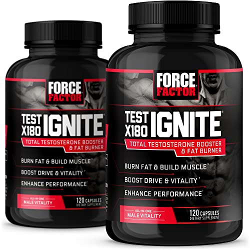 Force Factor Test X180 Ignite 120ct 2-Pack, 240 Count