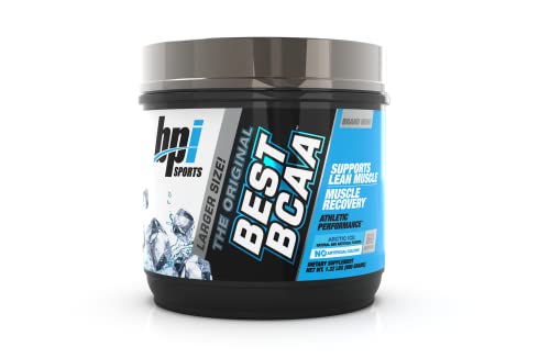 BPI Sports Best BCAA - BCAA Powder - Branched Chain Amino Acids - Muscle Recovery - Muscle Protein Synthesis - Lean Muscle - Improved Performance – Hydration – Arctic Ice - 60 Servings - 1.32 Pound