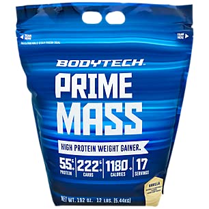 BODYTECH Prime Mass - Vanilla (12 lbs./17 Servings)