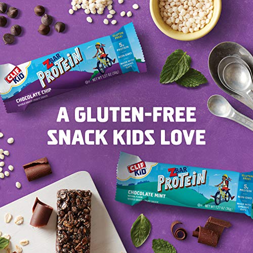 Clif Kid Zbar - Protein Granola Bars – Variety Pack - Gluten Free - Non-GMO - Lunch Box Snacks (1.27 Ounce Energy Bars, 18 Count)