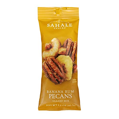 Sahale Snacks Banana Rum Pecans Glazed Mix, 1.5 Ounces (Pack of 9)