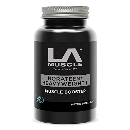LA Muscle Norateen Heavyweight II (1 Week Supply) Premium Powerful Muscle Builder Testosterone Booster, Keto Friendly, Vegan Sports Nutrition Supplement Endurance and Strength Booster