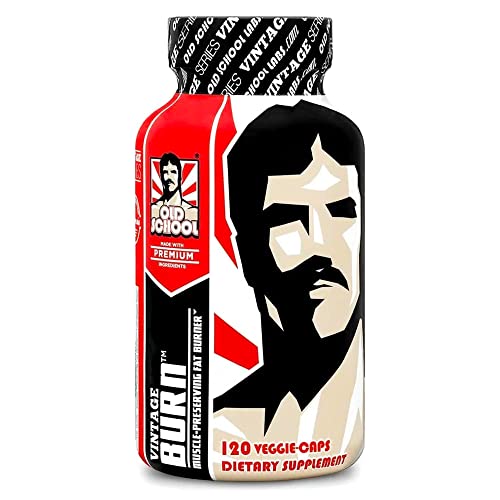 VINTAGE BURN Fat Burner - The First Muscle-Preserving Fat Burner Thermogenic Weight Loss Supplement – Keto Friendly, Appetite Suppressant - For Men and Women - 120 Natural Veggie Diet Pills