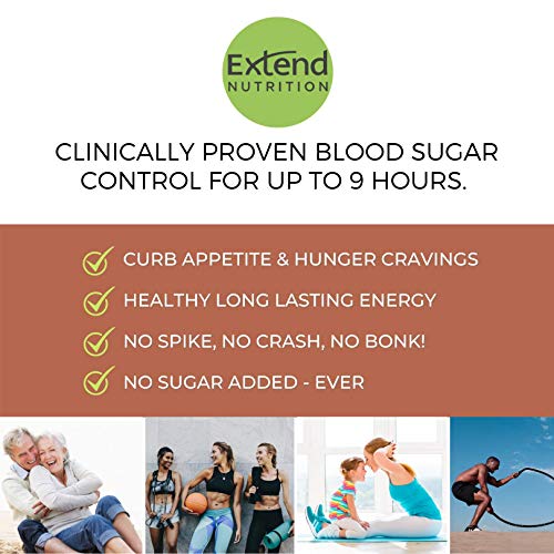 Extend Bar Hunger Control Protein Bars, Help Manage Blood Sugar, Low Carb Keto Friendly Weight Management Snacks for More Energy, Healthy Snack Bars in Chocolate & Caramel, 1.48 Ounce, 15 Count