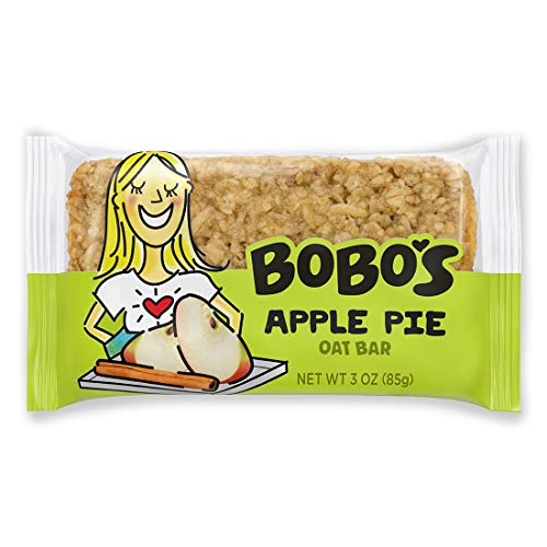Bobo's Oat Bars (Apple Pie, 12 Pack of 3 oz Bars) Gluten Free Whole Grain Rolled Oat Bars - Great Tasting Vegan On-The-Go Snack, Made in the USA