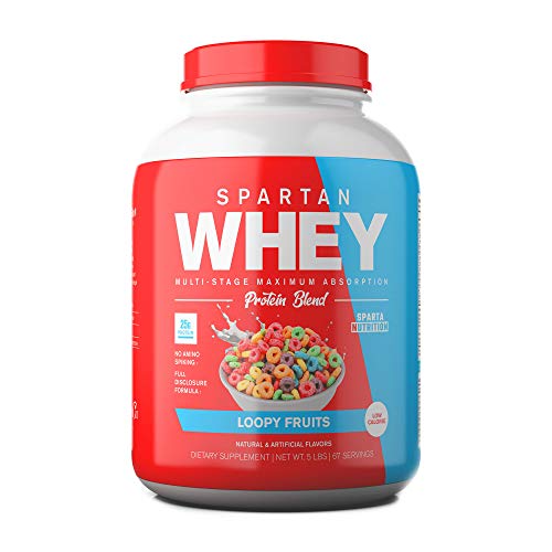 Sparta Nutrition, Spartan Whey Protein Powder, Loopy Fruits, 5 Pound (Pack of 1)